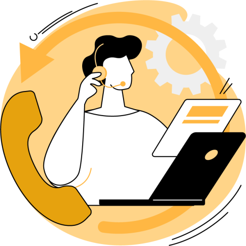 cta1-c085295e Automação de Atendimento e IA para Empresas | Quantize image Ilustração da quantize - Atendente e soluções - Fale com a Quantize